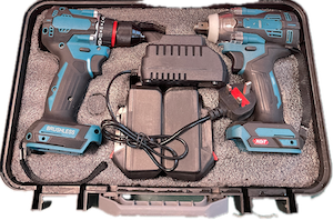 2 Pcs Handle High Quality <b>Tools</b> <b>Box</b> Set Cordless Impact Wrench Drill Set <b>Tool</b> Kit HYHKI201 Hight Quality 2 in 1 Set 18v 20v Brus - Product Image 5