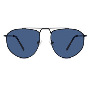 Venta al por mayor de gafas de sol cuadradas de metal unisex nueva lente de gradiente gafas de piloto para hombres mujeres oro marrón único gafas de sol de moda - Product Image 5
