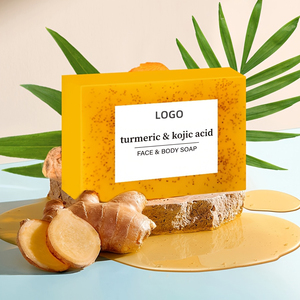 Savon Solide Naturel au Curcuma et Citron, Antiseptique, Anti-Acné, au <span class=keywords><strong>Lait</strong></span> de Chèvre, Éclaircissant, Fait Main, à l'Avoine, <span class=keywords><strong>pour</strong></span> le Visage et le Corps - Product Image 6