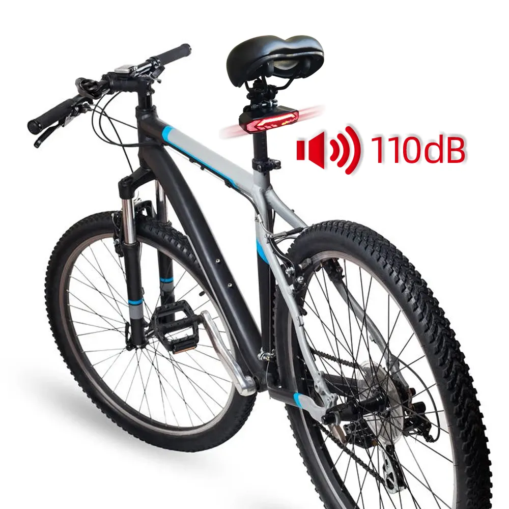 6 ışık modelleri uzaktan kumanda IP65 su geçirmez motosiklet bisiklet kuyruk şarjlı led ışık bisiklet ışıkları