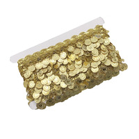 Couture Textile Brillant Or Tressé Garniture Tissu Avec Plaque De Métal Pendentif Gland Frange Diy Costume Artisanat Décoratif Dentelle Garnitures