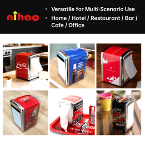 Dispensador de Servilletas de Hojalata NIHAO, Regalo Promocional Personalizado de Coca-Cola, Porta Servilletas Metálico para Mesa de Bar, para Promoción en Bares - Product Image 5