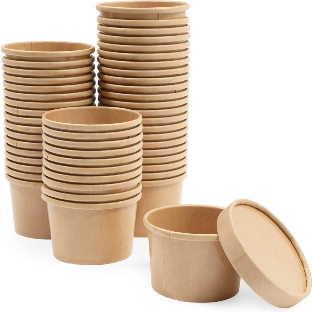 1oz 2oz 3oz 4oz Disposable Food Packaging Sauce Paper Cup White Cardboard Paper Sauce Box Take Out Food Container