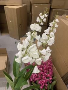 <span class=keywords><strong>Campanule</strong></span> Artificiali in Seta Bianca per Matrimoni, Decorazioni Natalizie e Centrotavola per Capodanno - Product Image 3