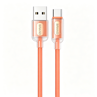 Cable USB C de 60W 3A con Carga Rápida PD 3.1, Cable Tipo C de Silicona+TPE Transparente, Personalizado de Fábrica, Venta al Por Mayor, 1m 2m 3m, Cable USB Tipo-C