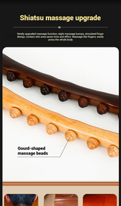 Bâton en bois de Gua Sha carbonisé ODM pour le visage et le dos, rouleau de massage pour le drainage lymphatique, outil de sculpture corporelle, thérapie contre la cellulite - Product Image 3