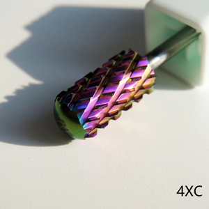 4XC 3/32 foret à ongles en carbure de tungstène grand baril outil d'art de manucure pour tremper la poudre enlever - Product Image 4