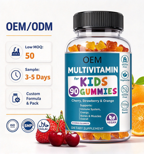 Gommes multivitaminées pour enfants 90 unités Vitamines A C D E B6 B12 Zinc Iode Biotine OEM Marque privée Vente en gros Vitamines - Product Image 1