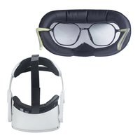 Ensemble complet de remplacement en cuir PU et mousse respirante 6-en-1 pour interface faciale VR Oculus Meta Quest 2
