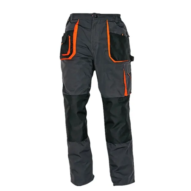 OEM Canvas Multi Pocket Work Pants Reinforced Knees Cargo Pants For Men Mechanical Uniforms Pants