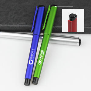 Diskon besar pulpen plastik Hotel cetak Logo kustom pena Gel Glitter 0.5mm sederhana hadiah promosi sempurna - Product Image 4
