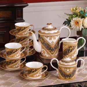 ชุดกาแฟหรูหรา 15 ชิ้น สไตล์นอร์ดิก ของตกแต่งบ้านสุดหรู ชุดกาแฟเซรามิกสำหรับ 6 ท่าน - Product Image 6