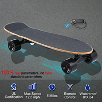 Patinete Eléctrico Portátil Ligero de 680mm con Plataforma de Madera de Arce, Motor Inteligente sin Escobillas de 350W, Velocidad de 20km/h, Autonomía de 8km, Carga Máxima de 80kg, Freno EBS de 3.8kg