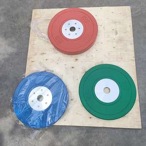 Discos de Goma para Competición de Fisicoculturismo Olymp Fitness, 20 kg, con Logotipo, para Uso Doméstico y Comercial - Product Image 3