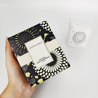 Cadeau artisanal personnalisé boîte en carton à bougie pliable recyclable et écologique avec revêtement UV feuille de finition mate spécifications
