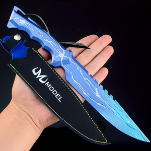 Fearless Contract Game Surrounding Gods God Penalty Knife 30CM Funda de cuero Edición Full Metal Crafts Toy Model - Product Image 4