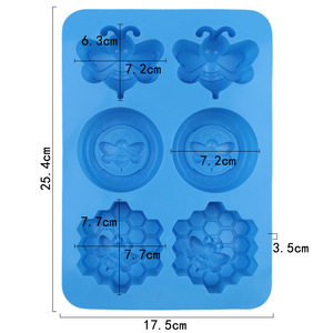 Ong tổ ong thực phẩm cấp <span class=keywords><strong>Silicone</strong></span> khuôn cho bánh ngọt tự làm Baking hương liệu & tinh dầu xà phòng sử dụng nhà - Product Image 2