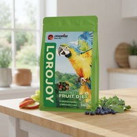 Porpoise LOROJOY Aliment pour oiseaux Petits perroquets Fruits Céréales 500g avec vitamines et minéraux