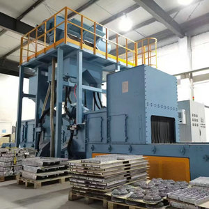 Cường độ lao động thấp hiệu quả cao nhôm đúc chết làm sạch deburring KLWD1405-8 dây lưới băng tải bắn máy nổ - Product Image 3