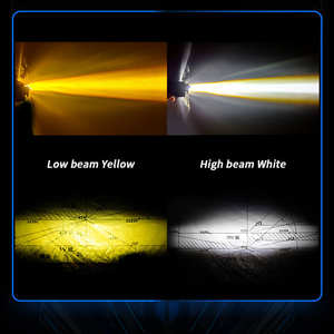 Feux de route à LED pour moto Véhicule électrique <span class=keywords><strong>Bi</strong></span> 2 couleurs Lentille Feux de travail externes Feux à LED à faisceau haut et bas - Product Image 2