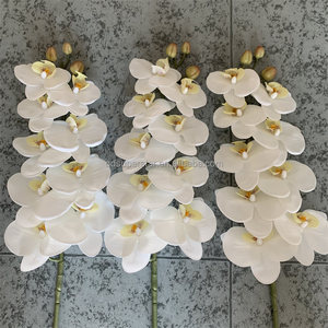 E-239 Fiori Artificiali di Alta Qualità per Decorazioni Matrimoniali, Grandi Rami di Phalaenopsis Bianca al Tatto Realistico - Product Image 5
