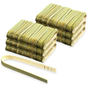 Venta al por mayor de minipinzas de bambú en forma de U personalizadas, pinzas ecológicas para <span class=keywords><strong>sushi</strong></span> de Bambú - Product Image 1