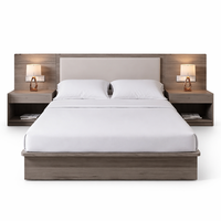 Ensemble de mobilier de chambre d'hôtel pour l'Afrique, lit King/Queen, table de chevet, armoire, chambre complète, MOQ 5 ensembles, usine OEM ODM