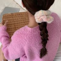 Nouveau design bandeau doux et collant chouchous avec fil dentelle gros intestin boucle de cheveux fille mignonne accessoire de cheveux en gros