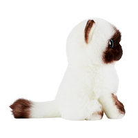 Vente directe d'usine Simulation Ragdoll chat poupée mignon cadeau d'anniversaire en peluche Ragdoll chat yeux bleus Simulation Ragdoll chat