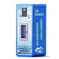 Máquina Expendedora de Agua Automática para Comunidades, Venta Directa de Fábrica - Dispensador de Agua Reforzado Anti-Destrucción con Capacidad de 160L
