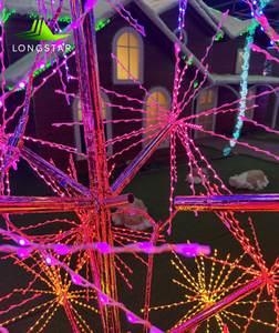 Nouvelle Décoration de Cour Carrée 2026 : Arbre de Noël Lumineux à Télécommande Extérieure Effet Feux d'Artifice Colorés - Product Image 6