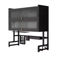 Égouttoir de Cuisine Moderne Double Étage avec Meuble de Rangement Anti-Poussière et Drainage pour Évier – Organiseur de Vaisselle Multifonctionnel pour Usage Domestique