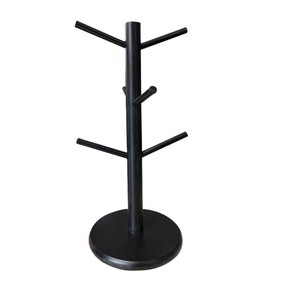 Support à tasses en bois de style japonais, porte-tasses créatif en bambou à quatre griffes, égouttoir à tasses inversé, support de rangement pour mugs. - Product Image 5