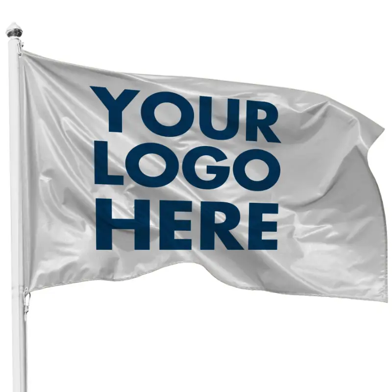 Promoción de fábrica 100% Poliéster 3x5FT Personalizado Cualquier diseño Logo Colores Bandera personalizada