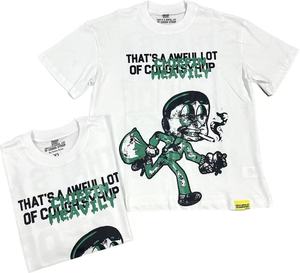 T-<span class=keywords><strong>shirt</strong></span> en coton personnalisé avec motif 'Ceci est un énorme quantité <span class=keywords><strong>de</strong></span> sirop pour la toux' pour femmes et hommes, <span class=keywords><strong>blanc</strong></span>, vente en gros - Product Image 5