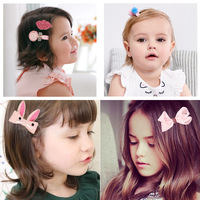 Pince à cheveux ensemble mignon cheveux accessoires fille dessin animé chapeaux arc fleur animal épingle à cheveux anneau de cheveux enfants accessoires