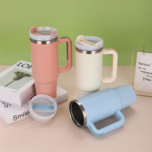 Gobelet de voyage isotherme H2.0 pour voiture, 30 oz, double paroi sous vide, avec couvercle et paille, antidérapant, personnalisable avec logo ODM - Product Image 1