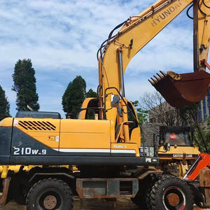 Excavadora de segunda mano de alta calidad Original Hyundai 210w-9 Excavadora de ruedas 21 toneladas Usado Hyundai 210w-9 para la venta - Product Image 1