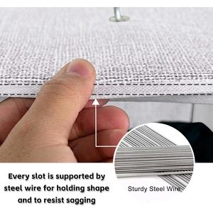 Hanging <b>Shoe</b> Organizer 20 Sections Rectangular Steel Wire Non Woven Wardrobe <b>Storage</b> Shelves Space Saving <b>Shoes</b> - Product Image 5