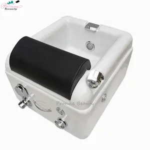 豪华沙龙足部水疗机沐浴按摩便携式足部水疗中心，带喷射和发光二极管