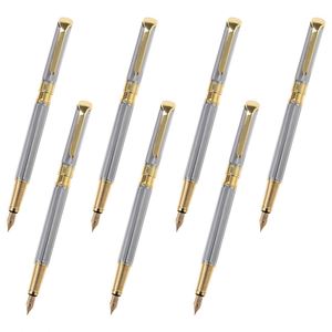 Business Writing <b>Pen</b> Student Practice Metal Fountain <b>Pen</b> Wholesale Customized logo Signature Retro 0.5mm <b>Pen</b> - Product Image 1