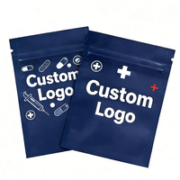 Impression de logo personnalisé, sachets à trois côtés scellés, petits sachets thermoscellables, sachets d'échantillons pour l'emballage de pilules et de poudres
