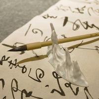 Pinceaux de calligraphie à poils mélangés, fabrication directe, petit MOQ, boîte en velours personnalisée, papeterie pour la pratique amateur