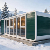 Maison conteneur préfabriquée démontable de 40 pieds, cabane moderne de type Apple avec couleurs personnalisées pour bureau, hôtel, ou espace de vie extérieur