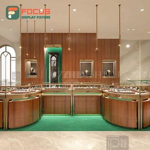 Fabricant d'armoires de présentation de bijoux minimalistes sur mesure, vitrine en verre pour magasin de marque, surface polie - Product Image 4