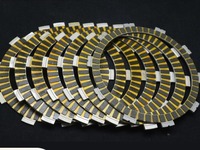 Plaquettes de friction à base de papier 7P pour kit de disque automatique de moto ZT250 ZT310