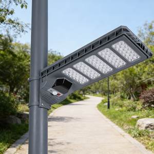 Lampe solaire de rue en ABS à <span class=keywords><strong>prix</strong></span> d'usine, 30W 60W 90W, étanche IP65 avec télécommande, garantie de 2 ans pour cour - Product Image 1