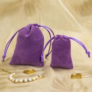 Bolsa de Terciopelo Personalizada con Cordón, Bolsa de Regalo de Tela, Microfibra, Ante Sintético, Bolsa de Terciopelo Personalizada - Product Image 6