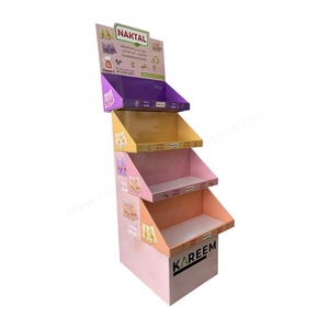 Full <strong>Color</strong> <strong>Printing</strong> Paper Floor <strong>Display</strong> Custom POP Promotion <strong>Cardboard</strong> Food Floor Paper <strong>Display</strong> Stand
