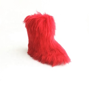 Bottes d'hiver en fausse fourrure pour femme, colorées, nouvelle collection, vente en gros - Product Image 5